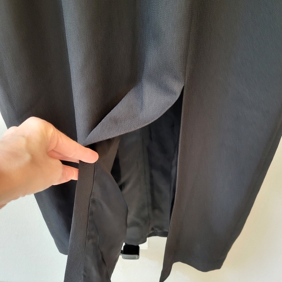 VTG Maggy London Evening Party Dress Sz 14 Long Maxi 90s Colorful Satin Stripes - Picture 6 of 15